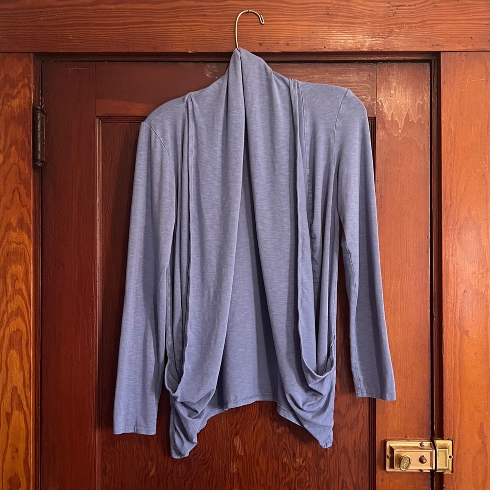 Purple open cardigan